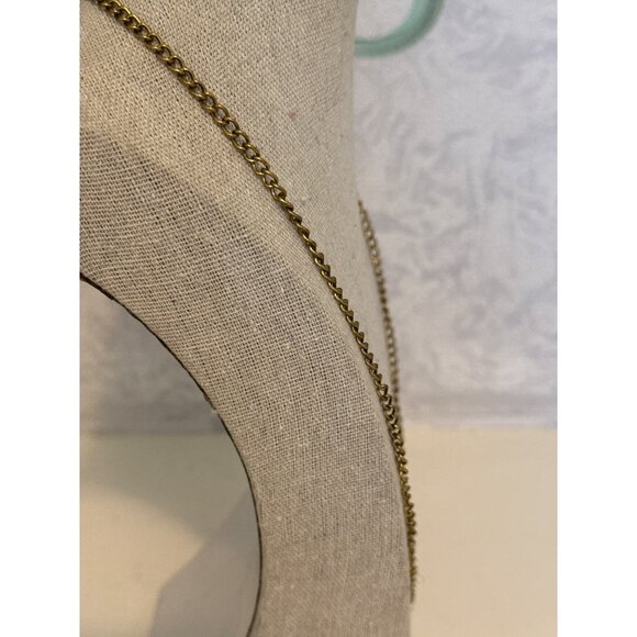 Gold-Plated Chain Necklace Double Lobster Claw Clasp - Picture 3 of 4